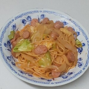 ウインナー入りトマトパスタ